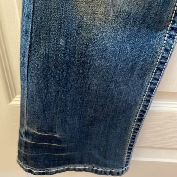 Harley Davidson size 4P curvy bootcut embellished wing mid rise jeans - Picture 5 of 14